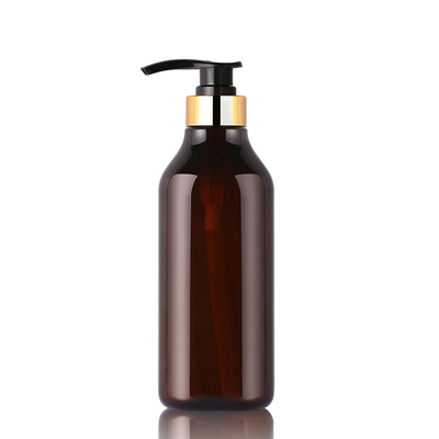 贅沢なこはく色200ml 300ml 350ml 400ml 1000mlボストン ボディ ローションの化粧品の独特で豪華なシャンプーのびんの金の上