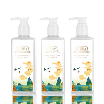 透明な化粧品のローションのびん贅沢な生物分解性300ML