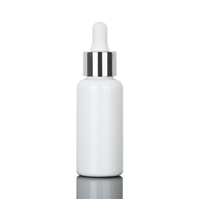 精油34mmの直径のための銀製の化粧品の点滴器のびん50ml