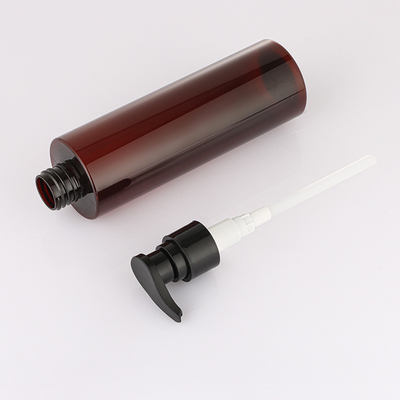 シャワーのゲルのための円形のこはく色のシャンプーのびんポンプ スプレーヤー150ml 200ml 250ml