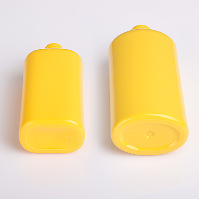 生物分解性のびんを包む最もよい価格によってカスタマイズされる黄色の化粧品のシャンプー