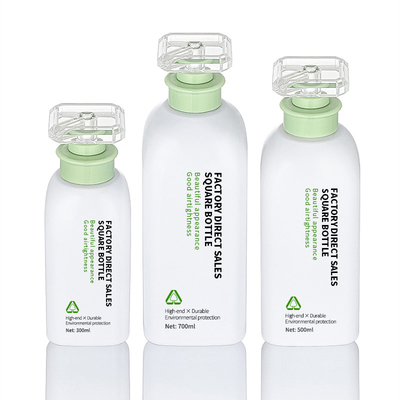 詰め替え式の注文300ml 500ml 700mlの緑の毛延長プラスチック ボディ洗浄ローションのシャワーのゲルのびん