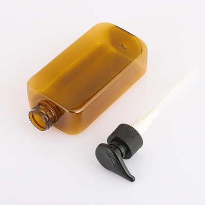 卸売長方形アンブル ボディ ローション シャンプーとコンディショナー ブラック ポンプ 800 ml ブートル