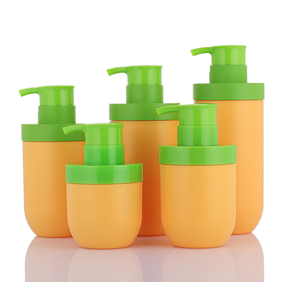 卸売 greem とオレンジ色のユニークなエアレス 50 ml 化粧品空顔ローション ボトル