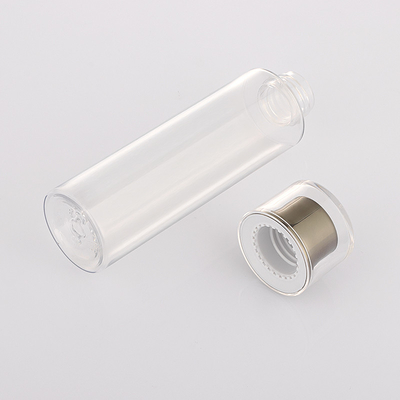丸型のプラスチックねじ帽子は透明なペット空のスキンケアのスーツをびん詰めにします
