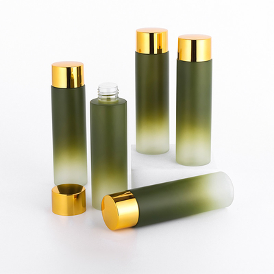 スクリューキャップ付き150ml小さなグラデーショングリーンプラスチックスプレーボトル
