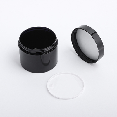 工場卸し売り空の光沢のあるマット黒く暗いペット化粧品の目の表面クリームの瓶
