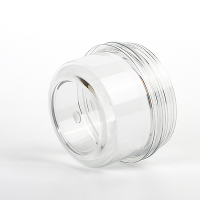 100ml 120ml 200mlの金のふたボディ顔のバター クリームは空の贅沢で黒い小型化粧品のクリームが50のmlを震動させる容器をごしごし洗う