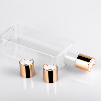 金のふたとの300mlディスク帽子のびん透明なPETG物質的なRecycable