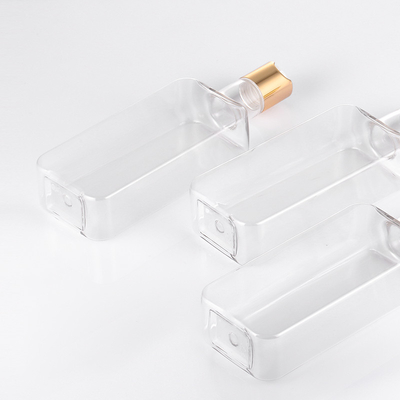 金のふたとの300mlディスク帽子のびん透明なPETG物質的なRecycable