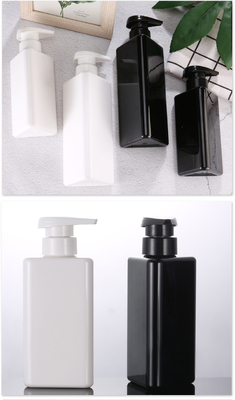 卸し売り100ml 200ml 300mlの三角形の形はプラスチック ペット ローションの容器の黒空気のないポンプ500mlシャンプーのびんをリサイクルする