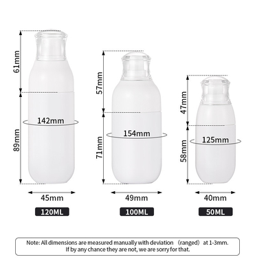 白は2つのOzの明確なプラスチック スプレーのびん香水のための物質的な丸型をかわいがる