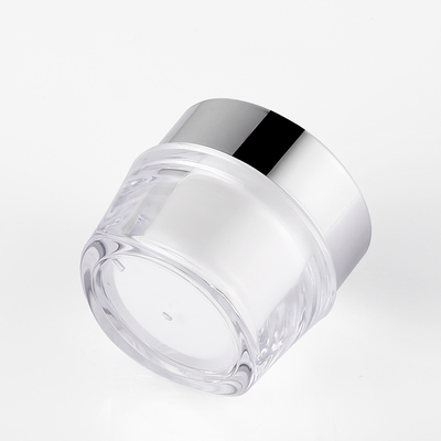 卸し売り15g 30g 50gのアクリルの二重壁唇を搭載するプラスチック空の化粧品ボディ バター表面クリームの瓶の鍋