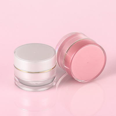 白いふたのスキン ケア 10g 20g 30g が付いている着色された PP のプラスチック クリーム色の包装の瓶