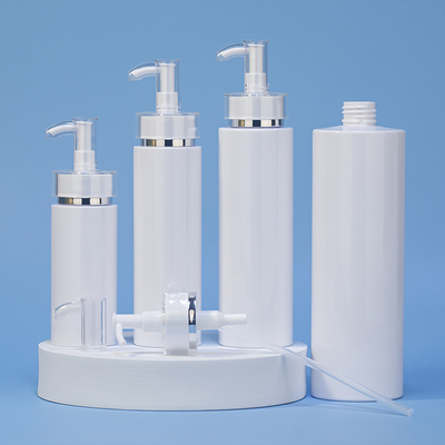 贅沢な250ml 500mlの白い円形の空のコンディショナーのシャワーによってはプラスチック包装の金のHdpeのシャンプーのびんがゼリー状になる