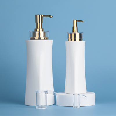 空350ml 500のMl贅沢なボディ ローションの包装のシャワーのゲルの容器のピンクのシャンプーのびん