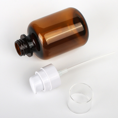 OEMの小さいプラスチック化粧品の容器、絹の印刷のプラスチック化粧品のクリーム色の瓶