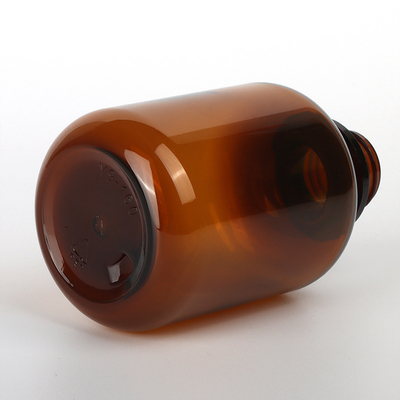 ODMの化粧品の包装セット、60ml 90ml 130mlのこはく色のプラスチック化粧品の瓶