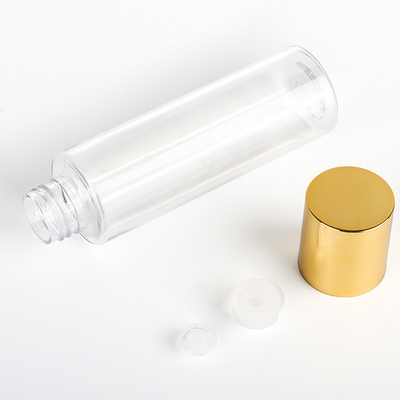 金のふたのプラスチック化粧品の容器120ML 150MLの空のローションのトナーびん